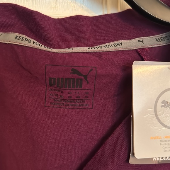 Puma dry cell relaxed fit purple crop top NWT XL - Picture 4 of 9
